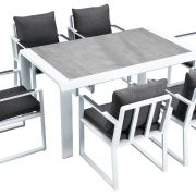 Higold Exee 160×100 Dining Table & 6 Dining Chairs