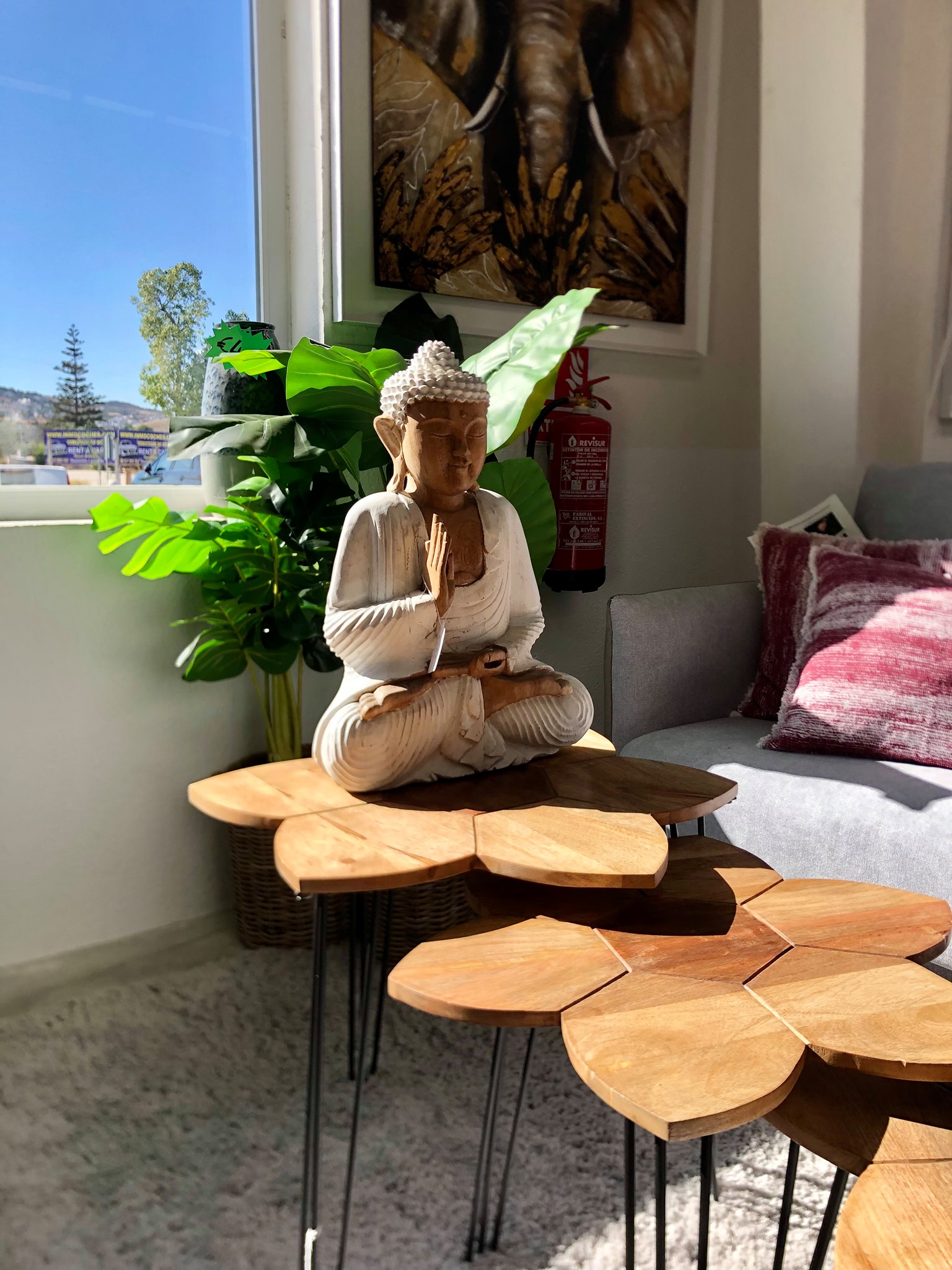 Favells showroom is full of buddhas at the moment 

 » Outdoor Furniture Fuengirola, Costa Del Sol, Spain
