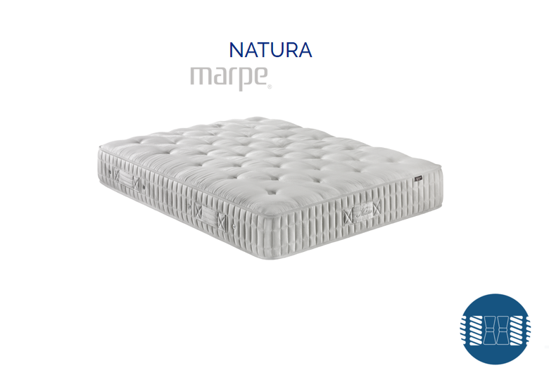 Natura sackspring mattress With a core of Sackspring pocket springs,