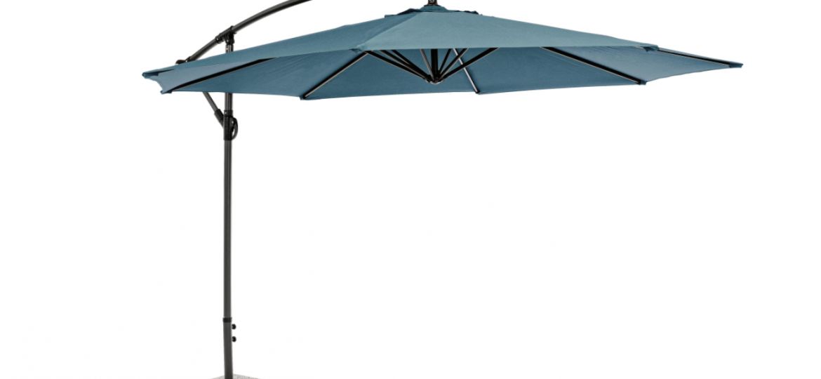 Texas 3m parasol with a manual 360° rotating pole. Available