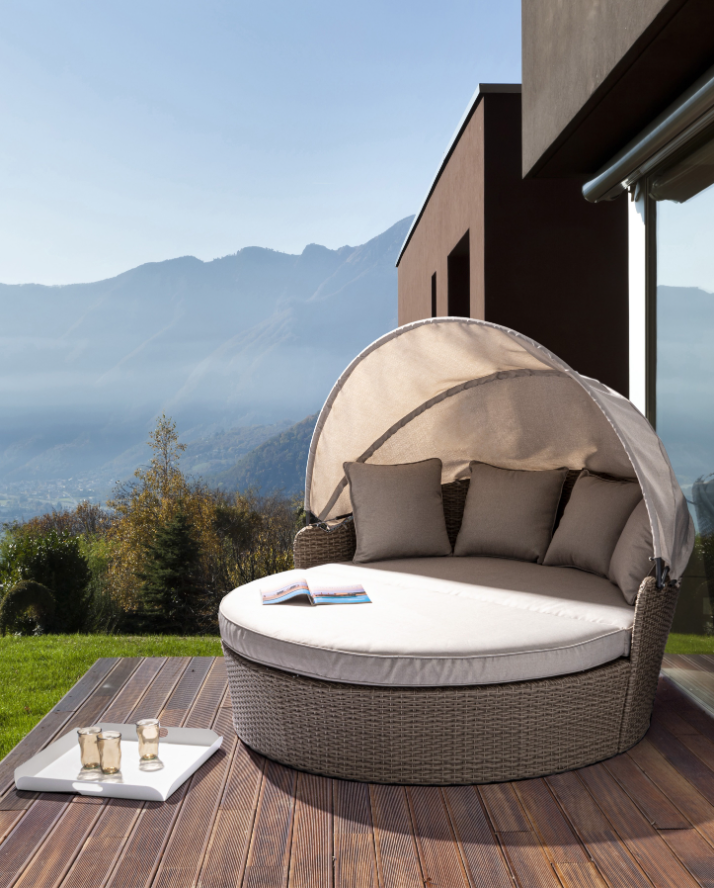 Suitably called the Siesta daybed, this beauty ensures many relaxing days and evenings :-) 
 www.favellshomeandlifestyle... » Outdoor Furniture Fuengirola, Costa Del Sol, Spain