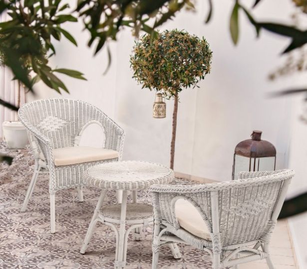 Alliss bistro set... perfect for creating a dining space within