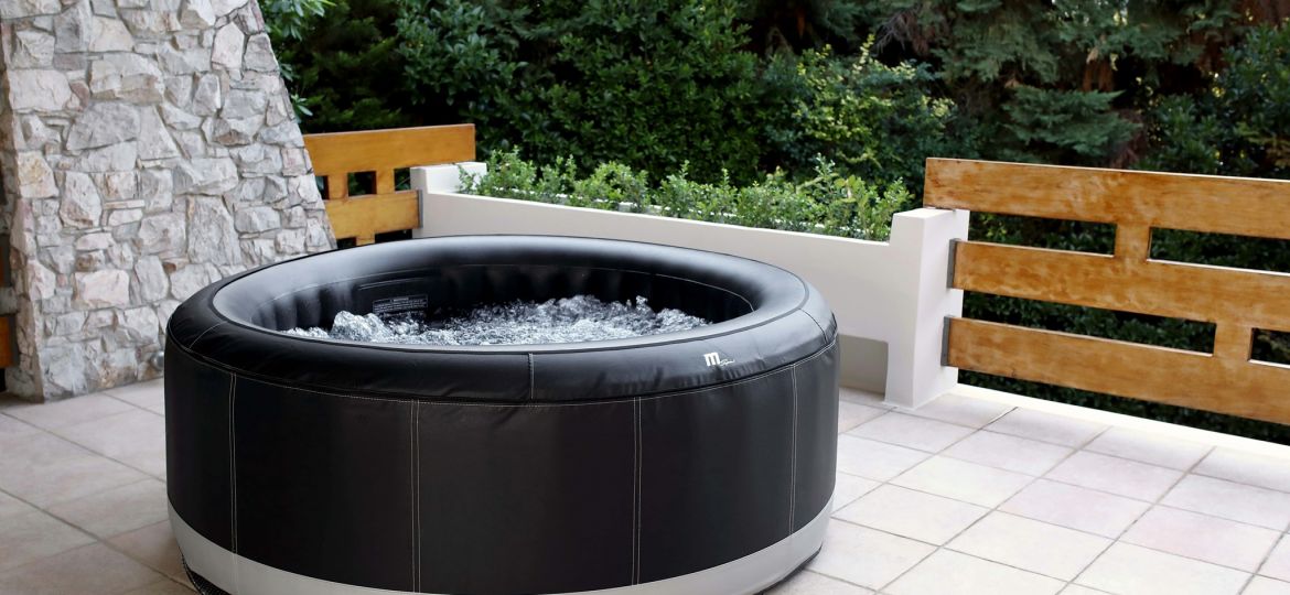 The beautiful MSpa Premium Series Camaro inflatable hot tub is