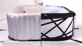How to install an MSpa Premium Series inflatable hot tub.