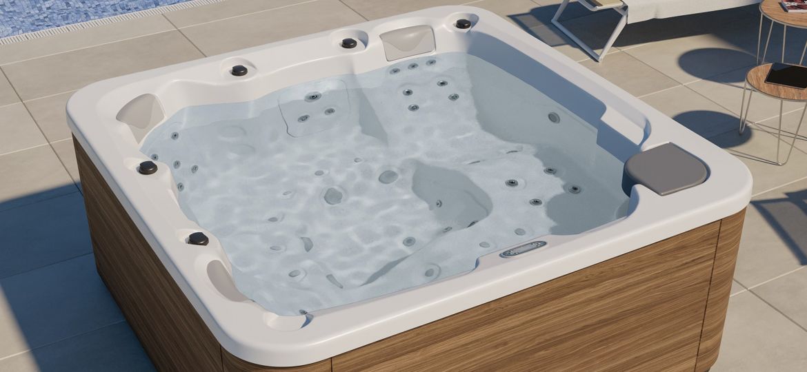 Aquavia´s Feel hot tub features 5 totally ergonomic and fully