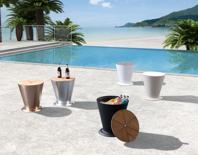 Icoo buckets are not only stylish, they keep your beers cold too! 

 » Outdoor Furniture Fuengirola, Costa Del Sol, Spain