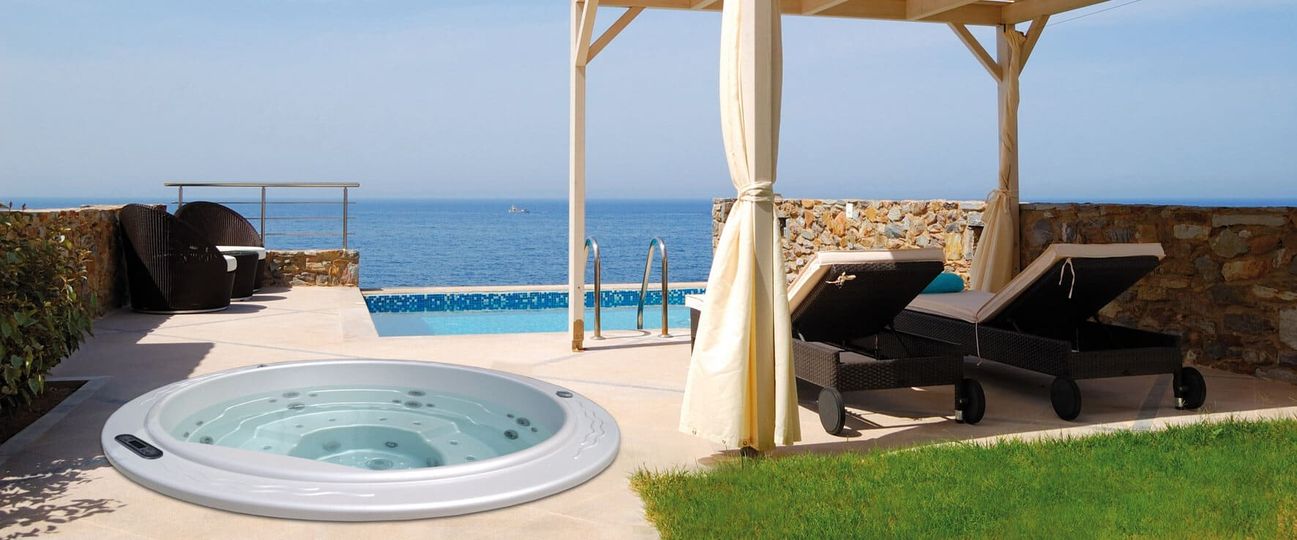 The Spa Round 2 by Aquavia is a circular 5-person built-in or semi-built-in hot tub, designed to create a relaxing atmos... » Outdoor Furniture Fuengirola, Costa Del Sol, Spain