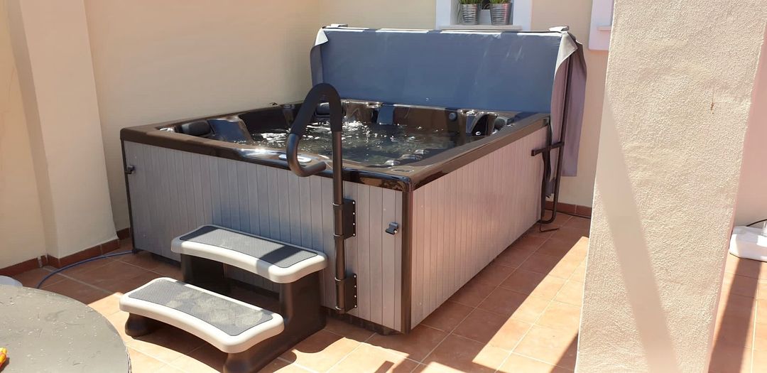 This Aquarm 6 was delivered to a happy Luxembourgian family in Marbella. 
 Interested in your very own hot tub?
 www.Fav... » Outdoor Furniture Fuengirola, Costa Del Sol, Spain