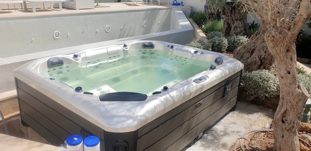 This beautiful Emperor spa was delivered to a happy Dutch family in Marbesa.
 Order your very own hot tub now!
 Email us... » Outdoor Furniture Fuengirola, Costa Del Sol, Spain