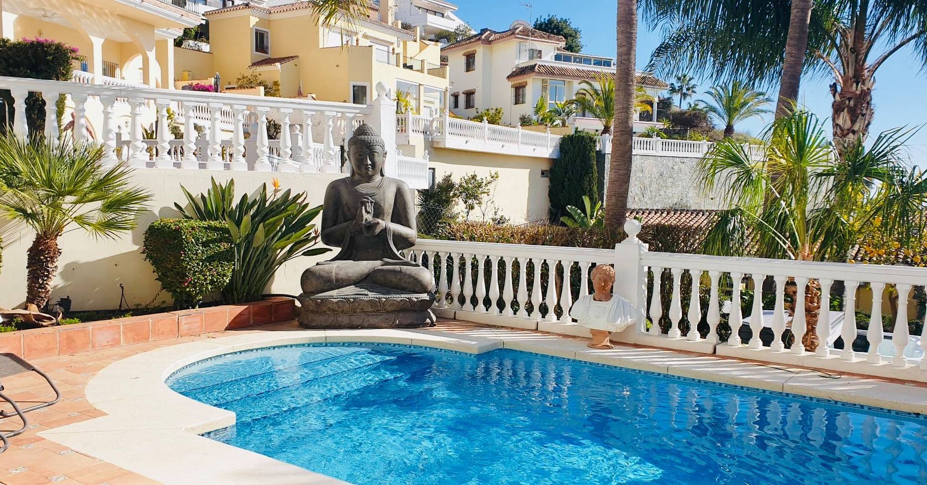 This large Buddha was recently delivered to a Dutch family in Riviera del Sol. 
 Favells, always here to help our custom... » Outdoor Furniture Fuengirola, Costa Del Sol, Spain