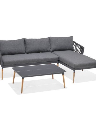 Ipanema Chaise Lounge Right Sofa Set & Coffee Table