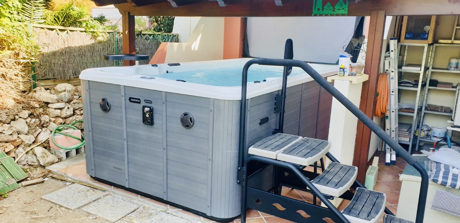 This beautiful Endure Swimspa was delivered and installed for a lovely English family in Mijas Costa. 
 We have over 40 ... » Outdoor Furniture Fuengirola, Costa Del Sol, Spain