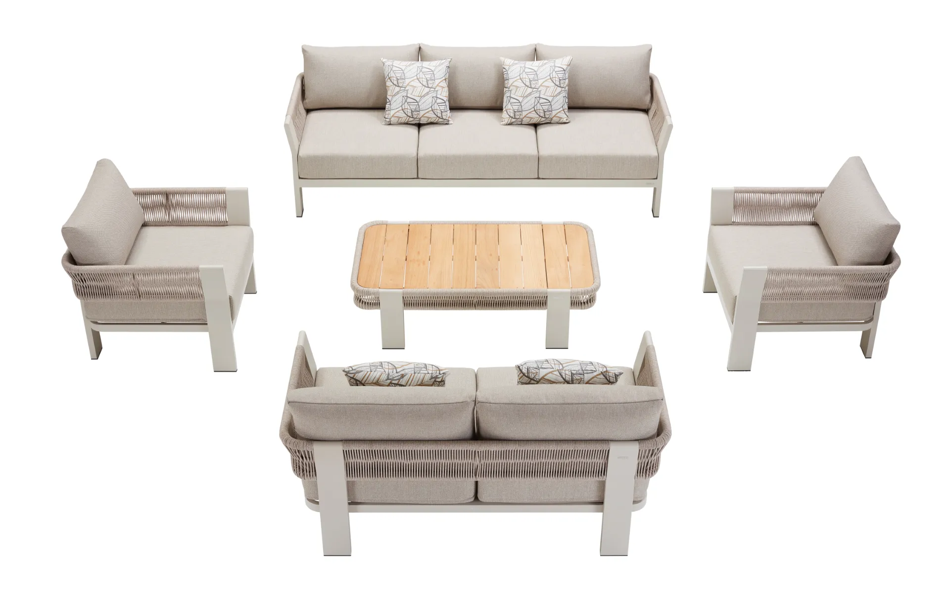 BORROMEO Triple-Double Outdoor Sofa Set