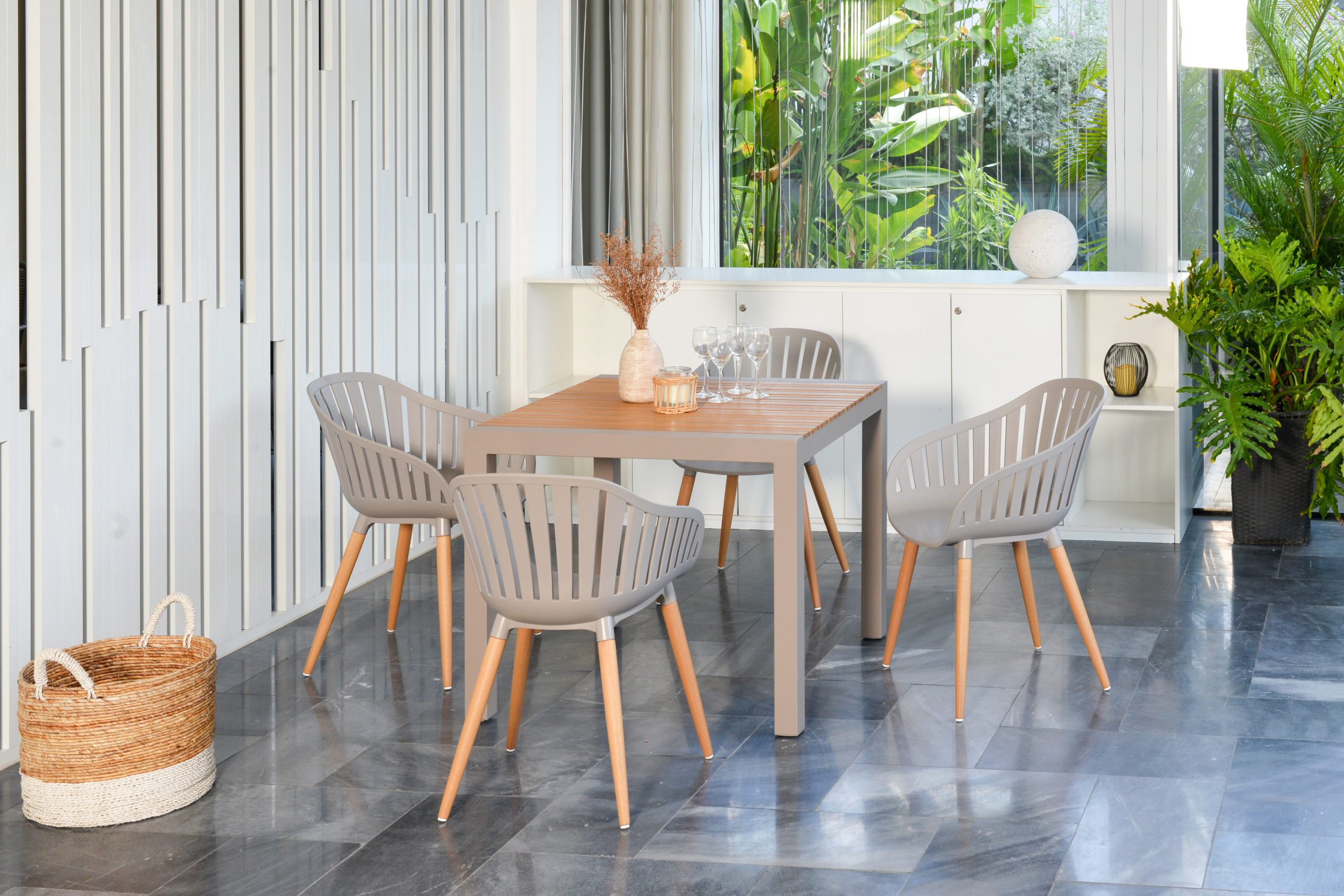 Maui and Cannes 4 Seater Garden Dining Set